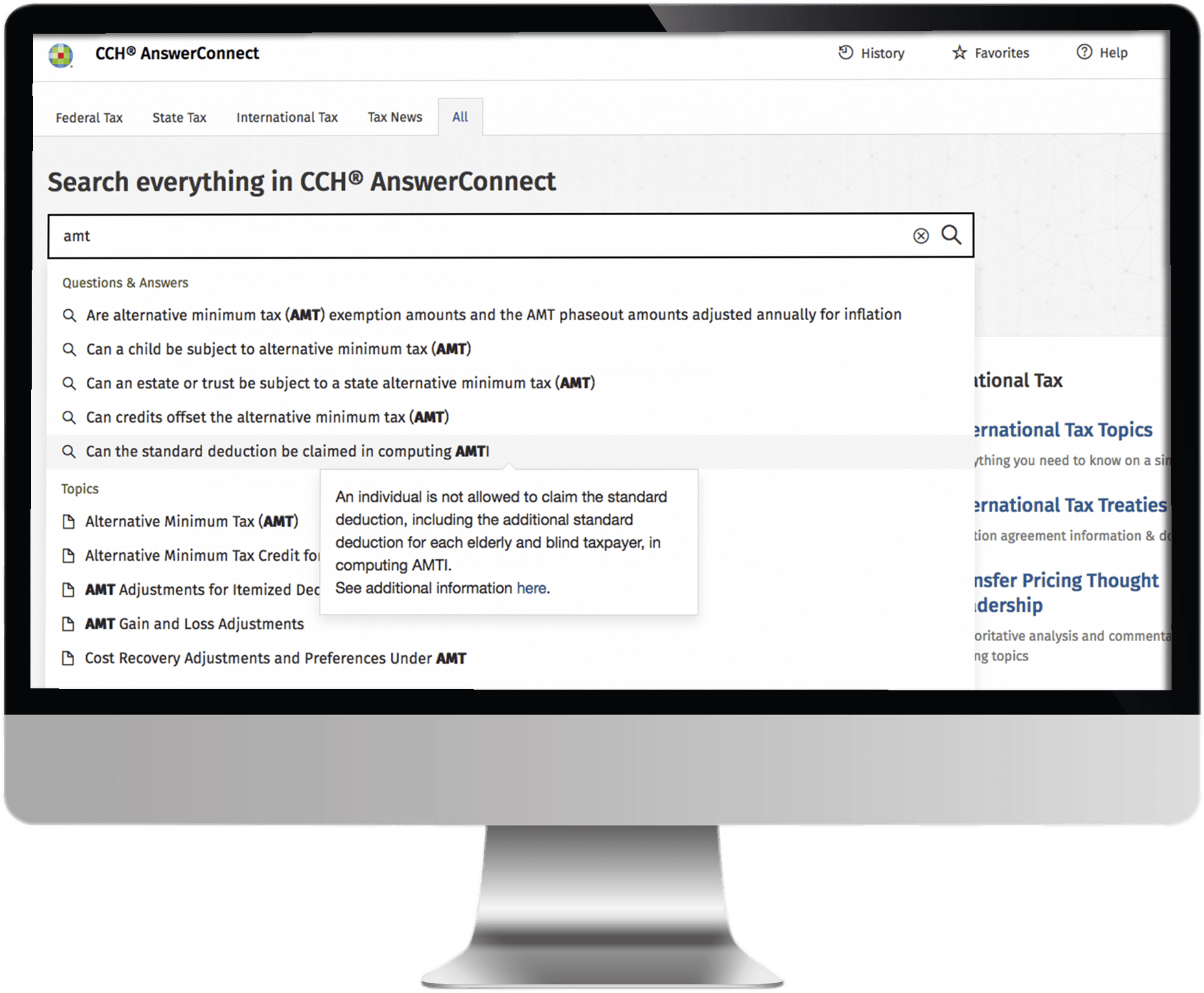 CCH AnswerConnect Guided Search